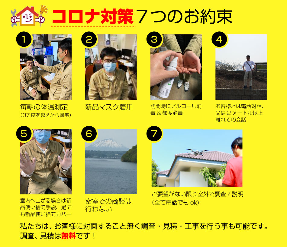 コロナ対策7つのお約束